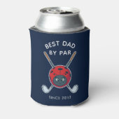 Bester Vater nach Par Vathers Day Golfbug Gag Dosenkühler (Kanne Rückseite)