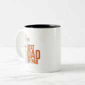 Bester Vater nach Par Zweifarbige Tasse (Vorderseite Links)