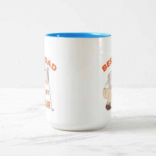 Bester Vater nach Par Zweifarbige Tasse (Mittel)