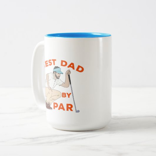 Bester Vater nach Par Zweifarbige Tasse (Vorderseite Links)