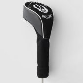 Bester Vater nach Pay Monogram Name Golf Headcover (angewinkelt)