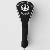 Bester Vater nach Pay Monogram Name Golf Headcover (Vorderseite)
