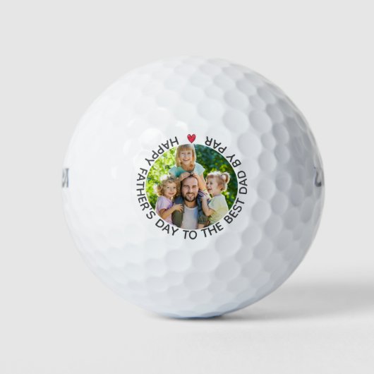 Bester Vater nach Vatertag individuelles Foto Golfball (Vorderseite)