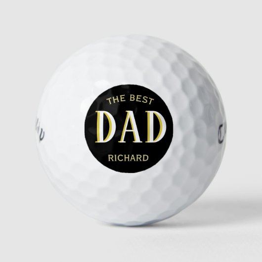 Bester Vater Name des benutzerdefinierten Monogram Golfball (Vorderseite)