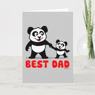 Bester Vater Panda Karte