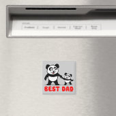 Bester Vater Panda Magnet (In Situ (Geschirrspüler))
