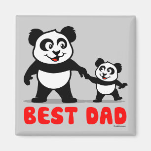 Bester Vater Panda Magnet
