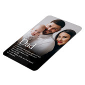Bester Vater, Papa, Foto der Vater-Definition Magnet (Linke Seite)