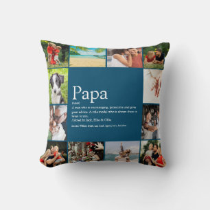 Bester Vater, Papa, Vater je Definition 12 Foto Kissen