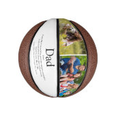 Bester Vater, Papa, Vater je Definition 2 Foto Mini Basketball (Vertikal)