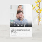 Bester Vater, Papa, Vater je Definition Foto Karte (Gelbe Blume)