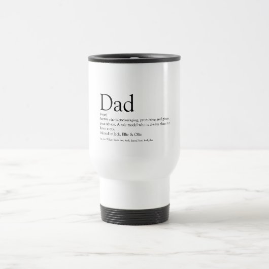 Bester Vater, Papa, Vater je Definition Spaß Reisebecher (Mittel)