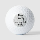 Bester Vater, Papa, Vatertag Wert 3 pkg Golfball (Vorderseite)