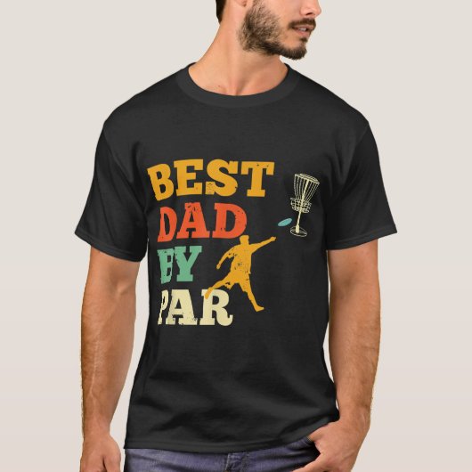 Bester Vater Par Disc Golf Lover Frisbee Golfplatz T-Shirt (Vorderseite)