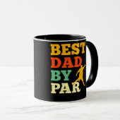 Bester Vater Par Disc Golf Lover Frisbee Golfspiel Tasse (VorderseiteRechts)