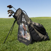 Bester Vater Par Dog Foto Name Golfhandtuch (Gras)