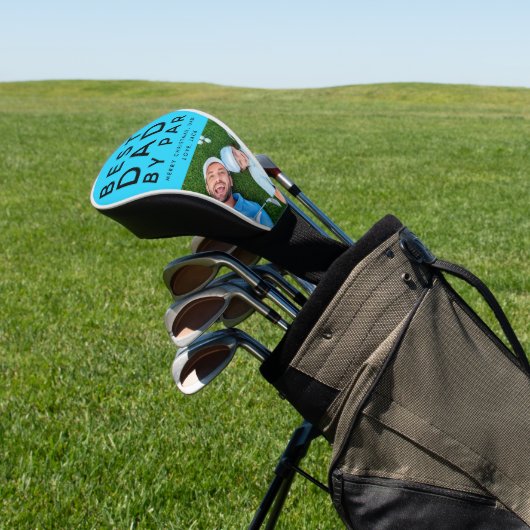Bester Vater Par Foto Golf Golf Headcover (In SItu)