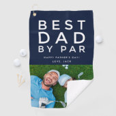 Bester Vater Par Foto Golf Vatertag Geschenk Golfhandtuch (Insitu)