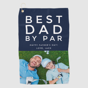 Bester Vater Par Foto Golf Vatertag Geschenk Golfhandtuch
