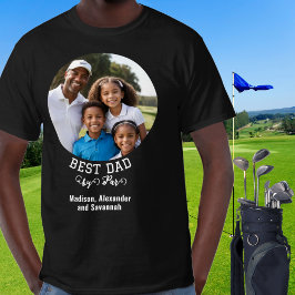 Bester Vater Par Foto Golf Vatertag T-Shirt