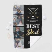 Bester Vater Par Foto Golfhandtuch (Insitu)