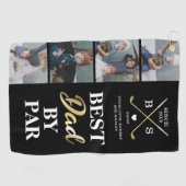 Bester Vater Par Foto Golfhandtuch (Horizontal)