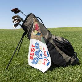 Bester Vater Par Foto Golfhandtuch