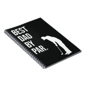 Bester Vater Par Funny Black Golf Geschenke für de Notizblock (Rechte Seite)