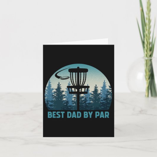 Bester Vater Par Funny Disc Golf Frisbee Golfer Fa Karte (Vorderseite)