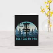 Bester Vater Par Funny Disc Golf Frisbee Golfer Fa Karte (Gelbe Blume)