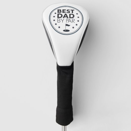 Bester Vater Par Golf-Abzeichen-Design Golf Headcover (Vorderseite)