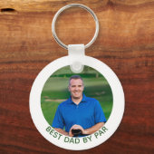 Bester Vater Par Golf Foto Schlüsselanhänger (Vorderseite)