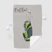 Bester Vater Par Golf Handtuch (Insitu)