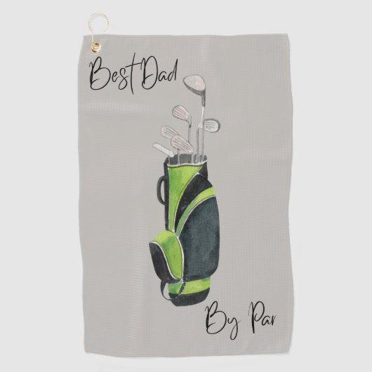 Bester Vater Par Golf Handtuch (Vorderseite)