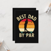 Bester Vater Par Golf Liebhaber Papa-Geschenk Karte (Vorderseite/Rückseite Beispiel)