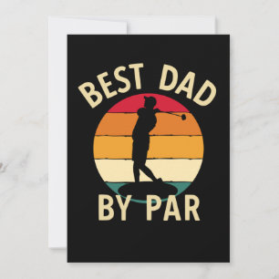 Bester Vater Par Golf Liebhaber Papa-Geschenk Karte