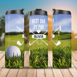 Bester Vater Par Golf Lover Vatertag Thermosbecher