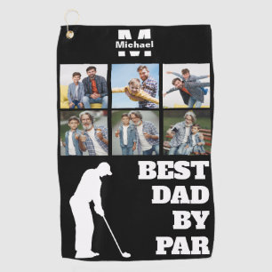 Bester Vater Par Golf mit benutzerdefinierten 6 Fo Golfhandtuch