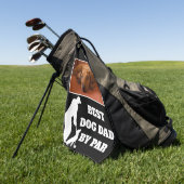 Bester Vater Par Golf mit individuellem Foto Golfhandtuch (Gras)