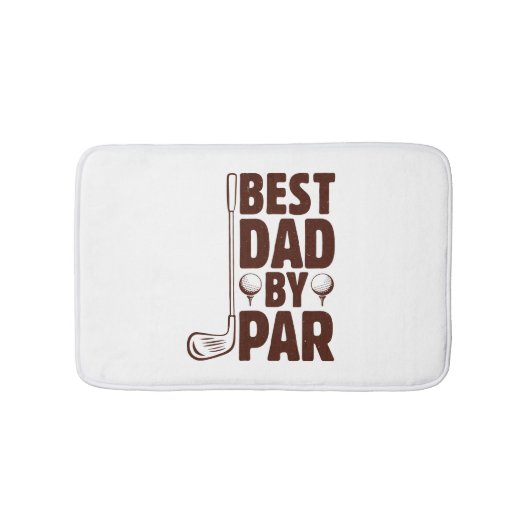 Bester Vater Par Golf Vater Badematte (Vorderseite)