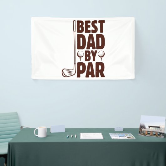 Bester Vater Par Golf Vater Banner (Messeveranstaltung)