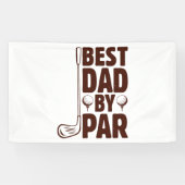 Bester Vater Par Golf Vater Banner (Horizontal)