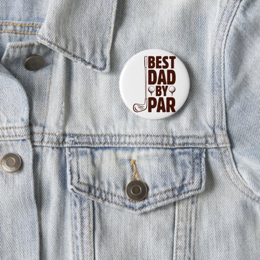 Bester Vater Par Golf Vater Button (Beispiel)
