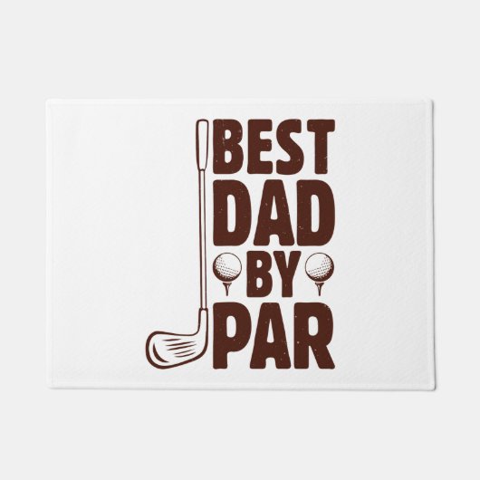 Bester Vater Par Golf Vater Fußmatte (Vorderseite)