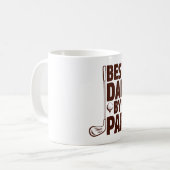 Bester Vater Par Golf Vater Kaffeetasse (Vorderseite Links)