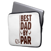 Bester Vater Par Golf Vater Laptopschutzhülle (Vorderseite Links)