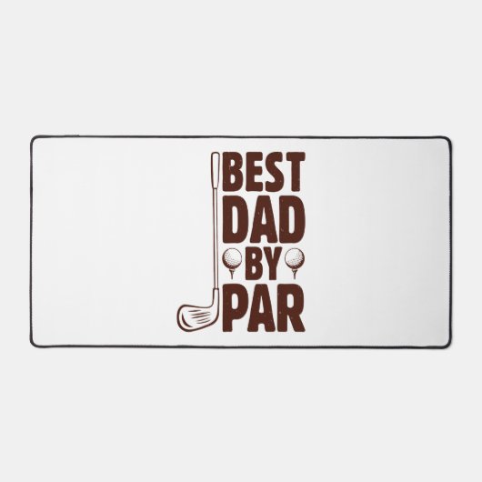 Bester Vater Par Golf Vater Schreibtischunterlage (Vorderseite)