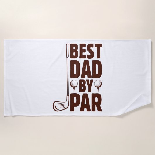 Bester Vater Par Golf Vater Strandtuch (Vorderseite)