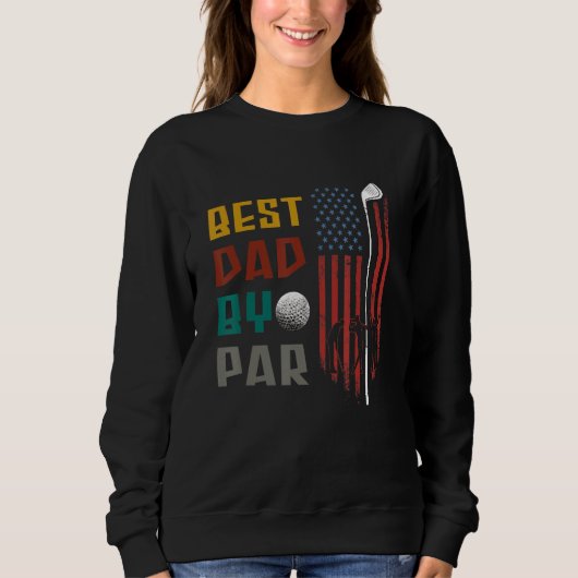 Bester Vater Par Golf Vatertag 1 Sweatshirt (Vorderseite)