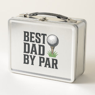 Bester Vater Par Golf Vatertag Vintage-Design_1 Metall Brotdose